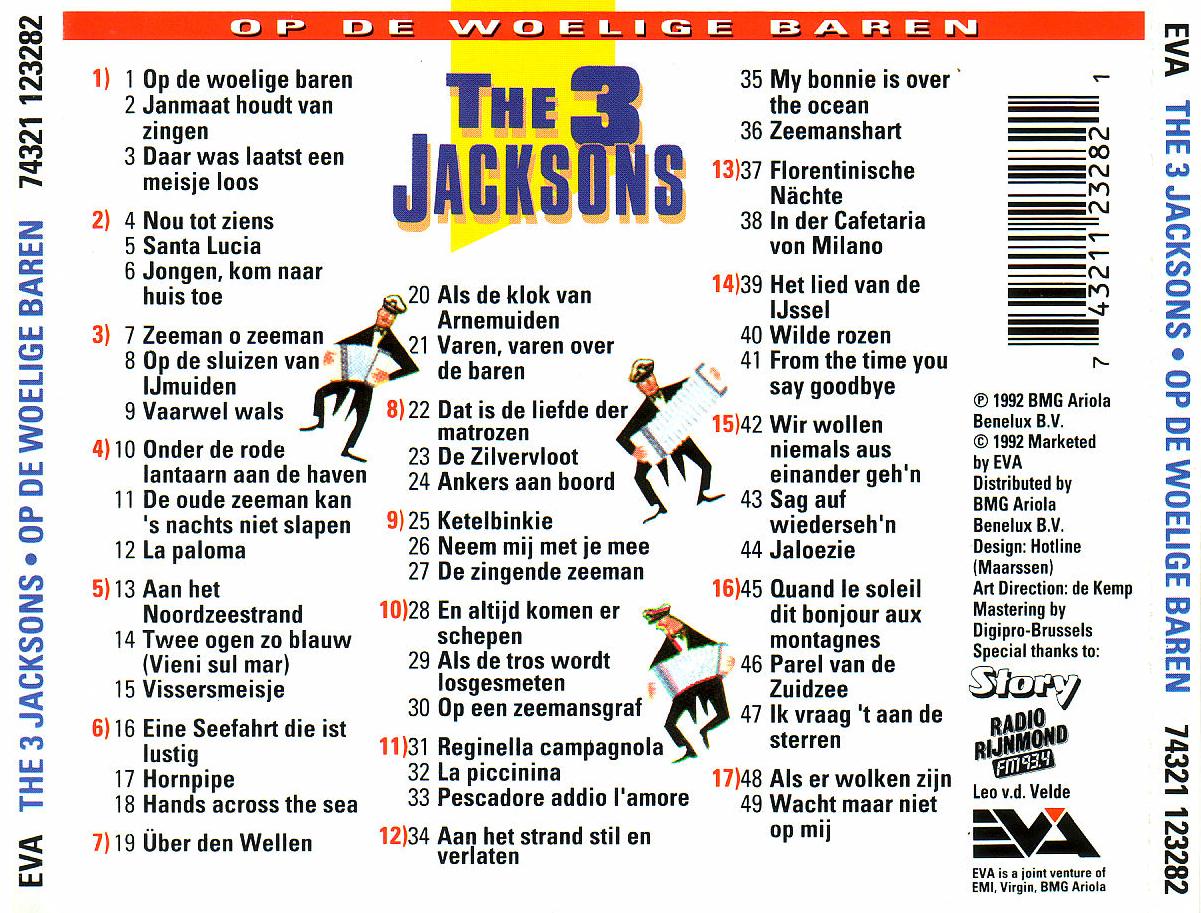 The 3 Jacksons  Op De Woelige Baren : Back
